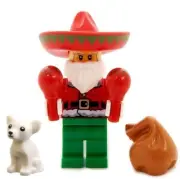 NEW LEGO MARIACHI SANTA CLAUS w/Chihuahua MINIFIG Christmas dog maracas mexico
