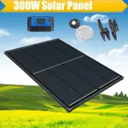 300W Solar Panel Kit 12V Mono Fixed 300 Watt Caravan Camping Charging Controller