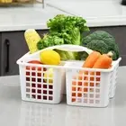 Plastic Hollow Out Storage Basket Simple Bath Basket For Bathroom/Toilet