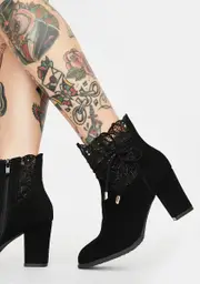 Regretful Deceit Lace Booties