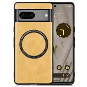 Phone Case Compatible with MagSafe for Google Pixel 7 5G,PU Leather Coated PC+TPU Cover