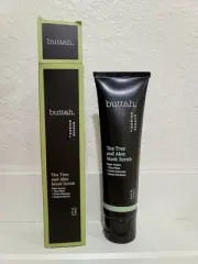 buttah Tea Tree and Aloe Mask Scrub, 3.4oz NEW IN BOX / SEALED
