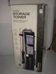 New PlayStation Level Up ICON Storage Tower Video Games guitar PS1 PS2 PS3 ps4