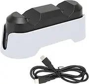 for PS5 Controller Charging Station Controller Dual Charging Dock for PS5 with LED Indicator(White)