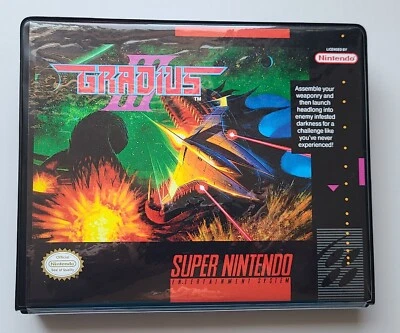 Gradius III CASE ONLY Super Nintendo SNES Box BEST Quality Available