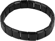 HAWILLOSCH 1pc Magnetic Therapy Stainless Steel Bracelet for Health Durable Black Wrist Band with Delicate Workmanship Use Fashionable Hand Jewelry for Adults