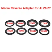 49/ 52/ 55/58/ 62/ 67/ 72/77mm Macro Reverse Lens Adapter Ring For NIKON Z Mount