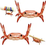 2PCS Crab Pen Holder Japanese Weightlifting Crabs Pencil Holder Funny Pen Holder for Desk Bracket Storage Pen Rack
