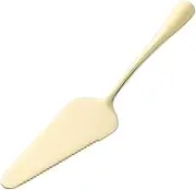 Mikinona Simple Light Gold Stainless Steel Cake Shovel Ergonomic Baking Tool for Pizza Cheese and Cream and Easy to Clean Cake Server for Kitchen Use