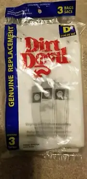 Dirt Devil Type D Vacuum Bags (3-Pack), 3670147001 Featherlite Powerlite Jaguar