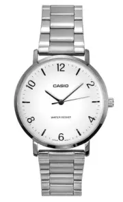Casio Standard Analog Stainless Steel White Dial Quartz MTP-VT03D-7B Men's Watch