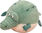 GailiMaiYa Alligator Plush Pillow 17.7'' Funny Stuffed Animals Soft Plushies,Chubby Crocodile Plush Toy Body Pillow,Unique Fat Crocodile Stuffed Animals for Girls Kids Boys Birthday