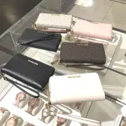 Michael Kors Women Flat Phone Case Wristlet Zip Around Wallet Credit Card Holder