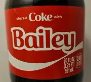 Share A Coke With Bailey 2025 Personalized Limited Edition Coca-Cola Coke Bottle