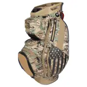 Sun Mountain 2025 C-130 14-Way Divided Premium Golf Cart Bag SAND CAMO USA FLAG