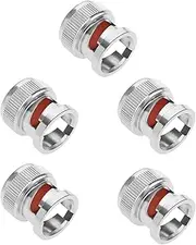 EMSea 5PCS BNC Socket Cover Dust Cap Diameter 13.7 mm Height 14.5 mm BNC Dust Cap Protective Cover for BNC Female Connector RF Coaxial Adapter Nickel-Plated