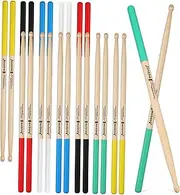 Totority 12 Pairs 7a Anti-slip Drum Sticks Drumsticks Drum Practice Sticks Jazz Drum Sticks Drum Sticks Kit Musical Instruments Acoustic Drum Sticks Musical Drumsticks Maple