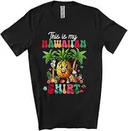[Generic] This is My Hawaiian Shirt; Lovely Summer Vacation Dancing Pineapple Hawaiian; Family Group Unisex T-Shirt