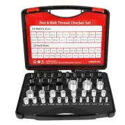 Giwaelro Nut and Bolt Thread Checker - 44 PCS Nut and Bolt Gauges Individuall...