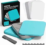 Wet Palette for Acrylic Miniature Painting, Paint Tray Palettes with 50 PCS Wet Palette Paper, 2 Sponge for Warhammer 40K Model Paint, Combination Set for Miniature Painting