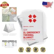 Lightweight Mylar Thermal Blankets 25 Pack - XL Design for Survival & Camping