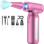 Electric Compressed Air Duster - 33,0000 RPM High-Speed Air Blower Fan, Mini Rechargeable Cordless Turbo Jet for Computer, Car, Keyboard and Home Outdoor Dust Cleaning, Replaces Canned Air