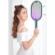 2 In 1 Electric USB Rechargable Racket Fly Swatter Mosquito Insect Killer Zapper