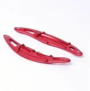Car Steering Wheel Shift Paddles for P&orsche M&acan 2014-2019 for P&orsche 911 718 991 Cayman 918 Car Styling Steering Wheel Shift Paddle Stickers Styling Accessories HTEOPOEKFR(Red)