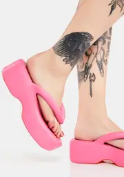 [Melissa] Pink Free Platform Sandals