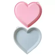 Heart Shaped Cake Molds DIY Candles Silicone Making Mold 2 Colors Choose