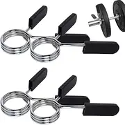 Pack of 4 Dumbbell Bar Spring Clasp, Weight Lever Clamps for Dumbbells, Spring Clasps, Barbell Clasps, 30 mm, Lock, Weight Lifting, Barbell Attachment for Barbell Collar Clips, Weight Lifting