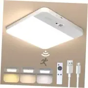 Rechargeable Motion Sensor Ceiling Light with Remote - Wireless Ceiling 1 Pack
