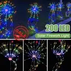 Solar Firework Lights Outdoor Garden Waterproof Lawn Starburst Lamp Decor 200LED