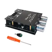 ZK-502MT Bluetooth 5.0 AUX Subwoofer Stereo Amplifier Board Module With Adapter