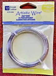 12 Gauge Silver Plated Tarnish Resistant Artistic Wire - 10ft
