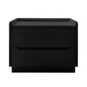 Glorinda 60cm Scratch Resistant 2-Drawer Bedside Table