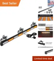 36" 32LED Traffic Advisor Light Bar Warning Emergency Strobe Light Bar Direct...