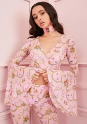 [Sugar Thrillz] Lush Opulence Wrap Top