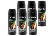 6 x Lynx 106g 48HR Africa Scent Spray Deoderant