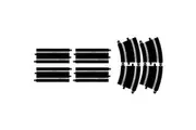 Scalextric C8556 TRACK EXTENSION PACK 7 - 4 X STRAIGHTS & 4 X R4 CURVES
