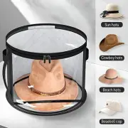 Cowboy Hat Organizer for Closet, Wide Brims Hat Storage Case Holds up to 7 Caps
