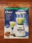 NEW Oster 14 Speed Osterizer Blender Glass Jar White 6694 450W Ice Crusher Blade