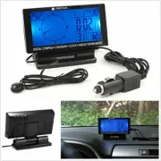 Car Electronic Compass Clock Thermometer Calendar Blue Backlight Digital Display