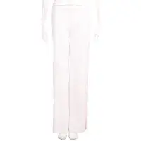 在飛比找Yahoo奇摩購物中心優惠-BLUGIRL 白色拼接桃紅緞面棉質長褲