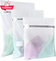 Lingerie Bags for Washing Delicates, 3Pcs Fine Mesh(1 Large, 1 Medium, 1 Small)