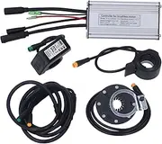 Motor Controller with Panel Thumb Throttle Aluminum Alloy Waterproof Electric Bike Controller Kit for 500W Gear Motor