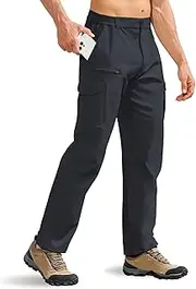 [MOURCE] Hiking Pants Men Lightweight - Water Resistant Quick Dry Outdoor Cargo Pants for Men with 8 Pockets