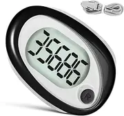 GANAZONO Pedometer Clip Step Counter for Accurate Outdoor Tracking Wearable Fitness Monitor with Lanyard for Hiking and Walking User Friendly Design Lightweight