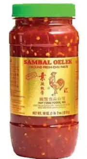 Huy Fong Sambal Oelek - Authentic Ground Fresh Chilli Paste (510g)
