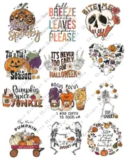 STAY SPOOKY HALLOWEEN Collage Sheet Supplies Scrapbooks Junk Journal Card Making